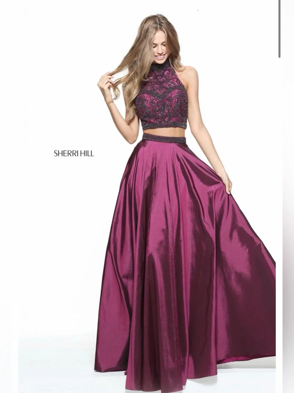 Sherri Hill | Dresses | Nwt 65 Sherri Hill Plum Twopiece Embellished Halter Prom Gown Dress Maxi | Poshmark Sherri Hill | Dresses | Nwt 65 Sherri Hill Plum Twopiece Embellished Halter Prom Gown Dress Maxi | Poshmark
